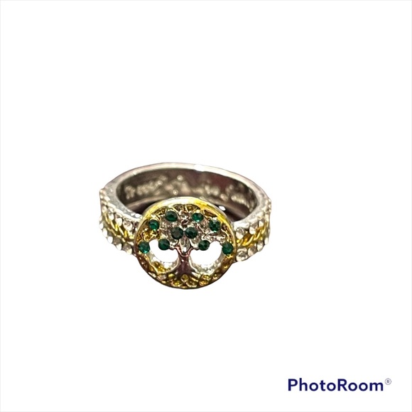 ❤️ Tree of Life Rhinestone Ring - Picture 2 of 5
